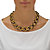Yellow Gold Tone Black-Ruthenium-Plated Curb-Link Necklace 19"-13 at PalmBeach Jewelry