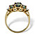Oval-Cut Genuine Fire Topaz and Diamond Accent 3-Stone Ring 2.75 TCW in 10k Yellow Gold-12 at PalmBeach Jewelry