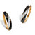 Black and White Diamond Accent 18k Gold over Sterling Silver Hoop Earrings (2/3")-11 at PalmBeach Jewelry