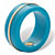 Round Viennese Turquoise 14k Yellow Gold Ring Band-12 at PalmBeach Jewelry