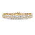 28.60 TCW Oval-Cut Cubic Zirconia Gold-Plated Triple-Row Tennis Bracelet 8.5"-11 at PalmBeach Jewelry