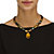 Genuine Jasper and Faceted Tiger's Eye Necklace and Drop Earrings Set in Silvertone 18"-15 at PalmBeach Jewelry