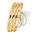 Three-Piece Set of Bangle Bracelets in Gold-Plated Sterling Silver-11 at PalmBeach Jewelry