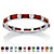 Baguette Simulated Birthstone Stackable Eternity Band in .925 Sterling Silver-101 at PalmBeach Jewelry