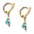 Pear-Cut Simulated Birthstone Drop Earrings in 14k Gold over Sterling Silver-12 at PalmBeach Jewelry