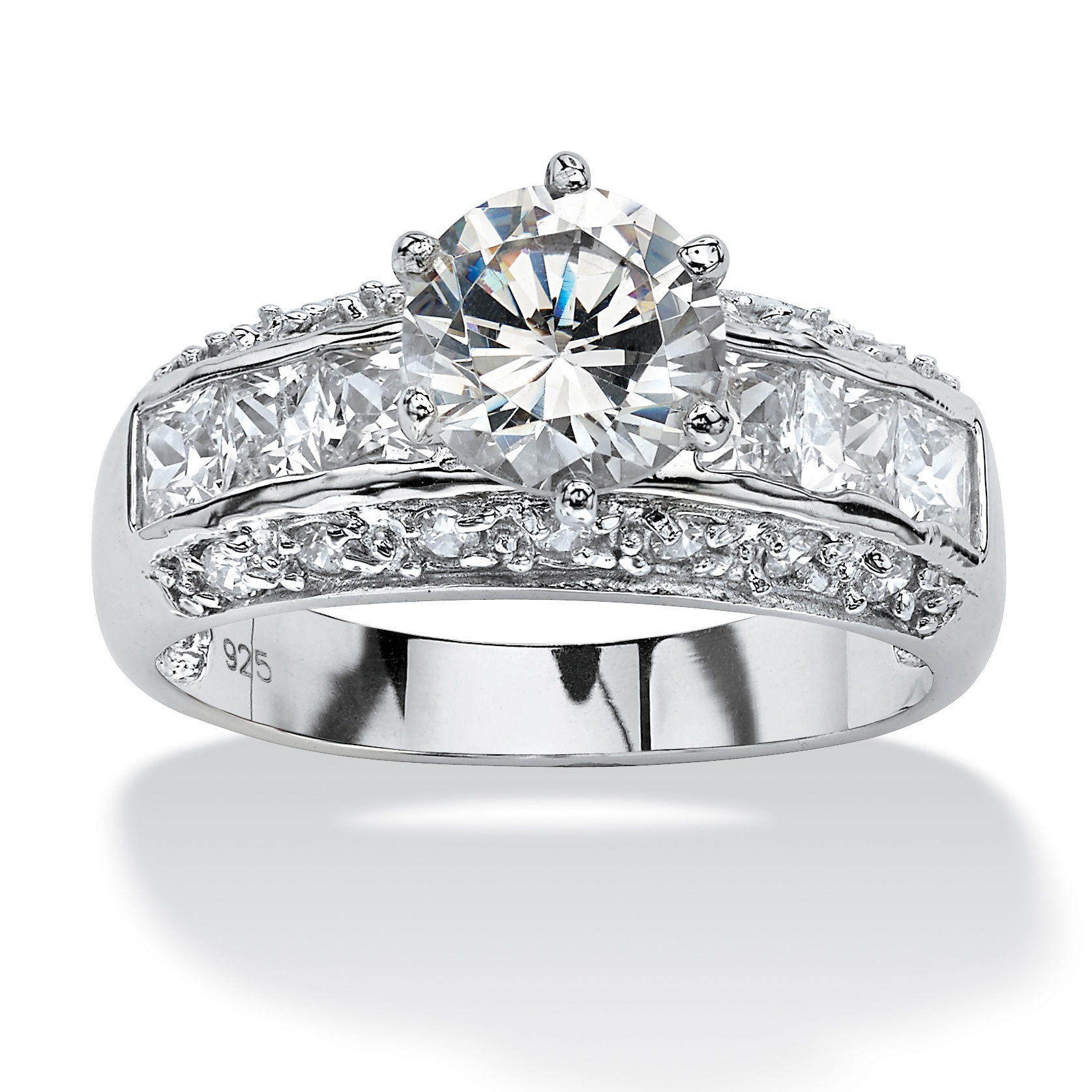 2.99 TCW Round Cubic Zirconia Engagement Anniversary Ring