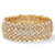 Crystal Stretch Bracelet in Yellow Gold Tone (25mm)-11 at PalmBeach Jewelry