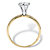 1.25 TCW Round Cubic Zirconia Solitaire Engagement Ring in 10k Yellow Gold-12 at PalmBeach Jewelry