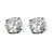 Round Cubic Zirconia Stud Earrings 1.80 TCW in 10k White Gold-11 at PalmBeach Jewelry