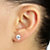Round Cubic Zirconia Stud Earrings 1.80 TCW in 10k White Gold-13 at PalmBeach Jewelry