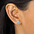 SETA JEWELRY 3 TCW Round Cubic Zirconia 10k White Gold Stud Earrings-13 at Seta Jewelry