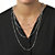 SETA JEWELRY 2 Piece Multi-Chain Beaded Station Necklace and Drop Earrings Set in Silvertone 34"-38"-15 at Seta Jewelry