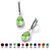 Pear-Cut Simulated Birthstone Drop Earrings in Sterling Silver-108 at PalmBeach Jewelry