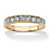 Men's .60 TCW Round Cubic Zirconia Wedding Ring in 18k Gold over Sterling Silver-11 at PalmBeach Jewelry
