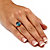 4.50 TCW Genuine London Blue Topaz & Diamond Accent Ring in Gold-Plated Sterling Silver-13 at PalmBeach Jewelry