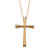 Diamond Accent Solid Cross Pendant and Rope Chain in 10k Yellow Gold 18"-11 at PalmBeach Jewelry