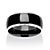 SETA JEWELRY Wedding Band in Stainless Steel and Black Ion-Plated Stainless Steel-11 at Seta Jewelry
