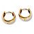 SETA JEWELRY 18k Gold over Sterling Silver Huggie-Style Hoop Lever-Back Earrings 5/8"-12 at Seta Jewelry