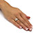 1/10 TCW Round Diamond 10k Yellow Gold Bridal Engagement Wedding Marquise-Shaped Ring Set-13 at PalmBeach Jewelry