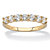 Round Cubic Zirconia Wedding Anniversary Band Ring .70 TCW in Solid 10k Yellow Gold-11 at PalmBeach Jewelry