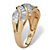 SETA JEWELRY 1.79 TCW Baguette Cut Cubic Zirconia 14k Yellow Gold over Sterling Silver Braided Ring-12 at Seta Jewelry