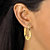 3-Pair Set of Hoop Earrings in Yellow Gold Tone (1")-16 at PalmBeach Jewelry