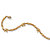 Elephant Ankle Bracelet in Yellow Gold Tone 10"-12 at Direct Charge presents PalmBeach