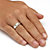 Men's Diamond Accent Platinum over Sterling Silver Diagonal Swirl Wedding Band-14 at Direct Charge presents PalmBeach