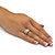 1/4 TCW Round Diamond Platinum over Sterling Silver Bridal Engagement Ring Set-13 at Direct Charge presents PalmBeach