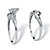1/5 TCW Round Diamond Two-Piece Bridal Set in Platinum over .925 Sterling Silver-12 at PalmBeach Jewelry