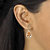 11.60 TCW Pear Cut Champagne/White Cubic Zirconia Gold-Plated Halo Drop Earrings-13 at PalmBeach Jewelry