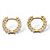 2.40 TCW Round Cubic Zirconia Huggie-Hoop Earrings Gold-Plated (1/2")-12 at PalmBeach Jewelry