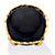 Genuine Black Onyx Gold-Plated Cabochon Pillow Ring-11 at PalmBeach Jewelry