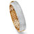 11.55 TCW Round Cubic Zirconia Gold-Plated Pave Bangle Bracelet 7"-11 at PalmBeach Jewelry