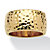 SETA JEWELRY Yellow Gold-Plated Hammered-Style Band (11mm)-11 at Seta Jewelry