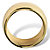SETA JEWELRY Yellow Gold-Plated Hammered-Style Band (11mm)-12 at Seta Jewelry