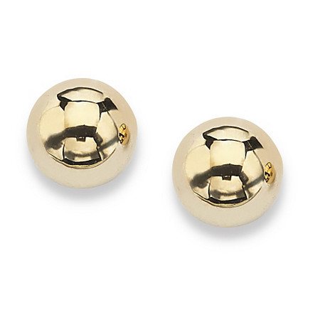 10k Yellow Gold Ball Stud Earrings 4 mm at Direct Charge presents PalmBeach