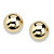 SETA JEWELRY Ball Stud 6 mm Earrings in 10k Yellow Gold-11 at Seta Jewelry