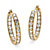 9.50 TCW Round Cubic Zirconia Yellow Gold-Plated Inside-Out Hoop Earrings (1 1/2")-11 at PalmBeach Jewelry