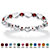 SETA JEWELRY Simulated Birthstone Interlocking Stackable Eternity Heart Ring in .925 Sterling Silver-101 at Seta Jewelry