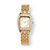 Crystal Watch in Yellow Gold Tone 7 1/2"-11 at PalmBeach Jewelry