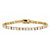 12.40 TCW Round and Princess-Cut Cubic Zirconia Gold-Plated Tennis Bracelet 7 1/4"-12 at Direct Charge presents PalmBeach