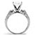 2.42 TCW Princess-Cut Cubic Zirconia 10k White Gold Engagement Anniversary Ring-12 at PalmBeach Jewelry