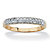 Diamond Accent Double Row Ring in Solid 10k Yellow Gold-11 at Direct Charge presents PalmBeach