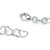 Sterling Silver Heart Link Ankle Bracelet 11"-12 at PalmBeach Jewelry
