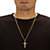 Cross Pendant Gold-Filled and Gold Ion-Plated Chain 24"-14 at PalmBeach Jewelry