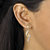 Diamond Accent Spiral Ribbon Drop Earrings in Gold-Plated Sterling Silver-13 at PalmBeach Jewelry