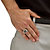 Men's Round Crystal "Dad" Ring in Stainless Steel & Black Enamel-14 at PalmBeach Jewelry