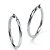 Stainless Steel Tubular Hoop Earrings (2 3/4")-11 at PalmBeach Jewelry