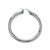 Stainless Steel Tubular Hoop Earrings (2 3/4")-12 at Direct Charge presents PalmBeach